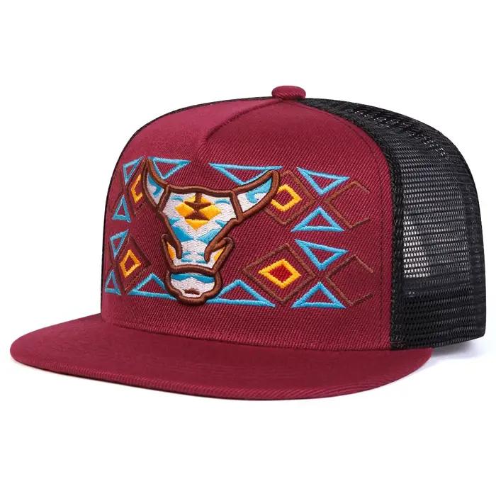 Casquettes de baseball unisexes avec broderie tête de bœuf, ajustables, décontractées, style hip-hop