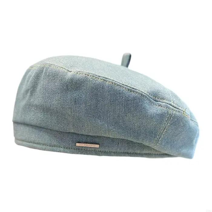 Béret tendance pour femmes filles, chapeau photographie sans bords, chapeau peintre doux pour tenue