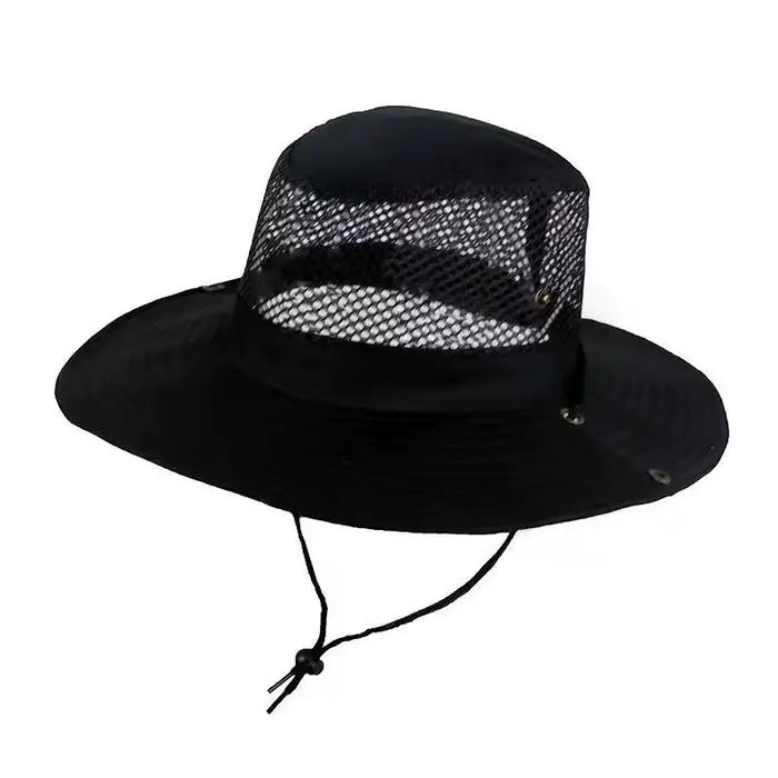 Chapeau de pêche en maille anti-UV, casquette de montagne, chapeau de camping et de randonnée à larg