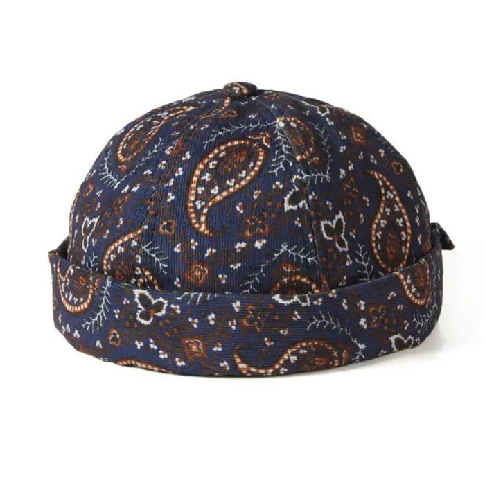 Chapeau sans bords en coton de Style bohème, casquette Docker respirante réglable, chapeaux Hip Hop