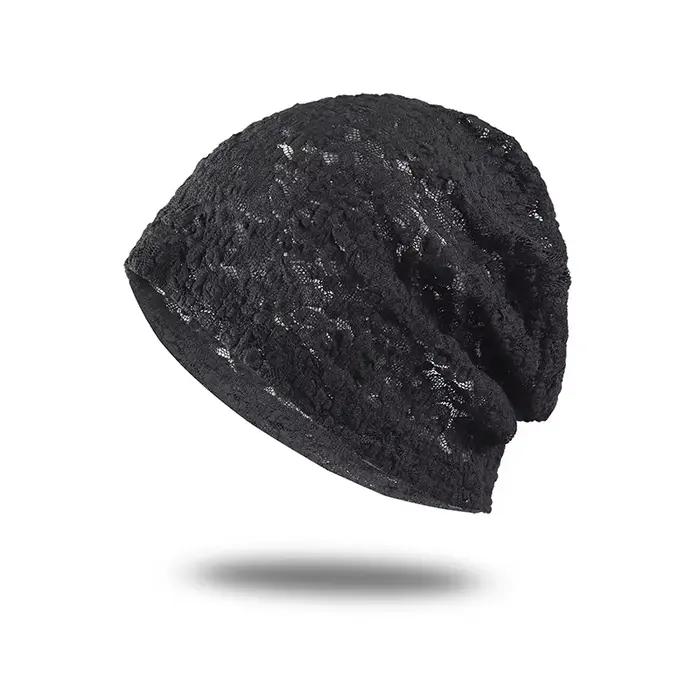 Bonnet ample en dentelle ajourée pour femme - Chapeau d'été léger et respirant pour un style décontr