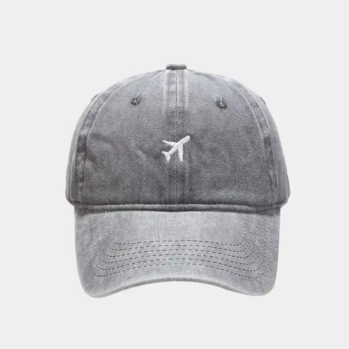 Casquettes de Baseball en coton brodées d'avion réglables pour hommes et femmes, chapeaux de camionn