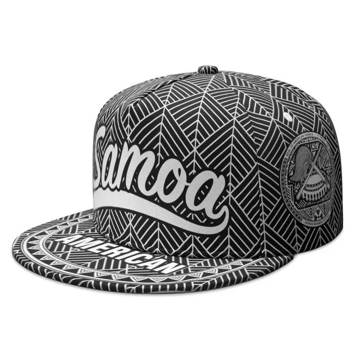 Samoa américaine gratuit sur mesure nom numéro Asm casquette à bords plats pays collège Nation drape