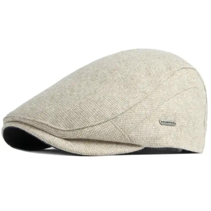 HT4951 hommes bérets femmes automne hiver chapeaux épais chaud doublé polaire lierre casquette plate