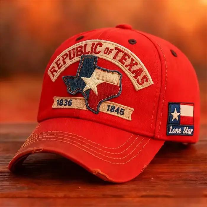 Casquette de Baseball populaire avec Logo du Texas, chapeau brodé, visière de sport de plein air, ca