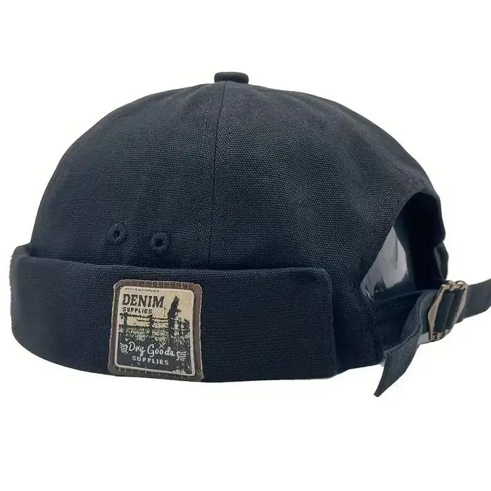 Chapeau en cuir de melon rétro britannique pour hommes, béret hip-hop quatre saisons, chapeau tendan