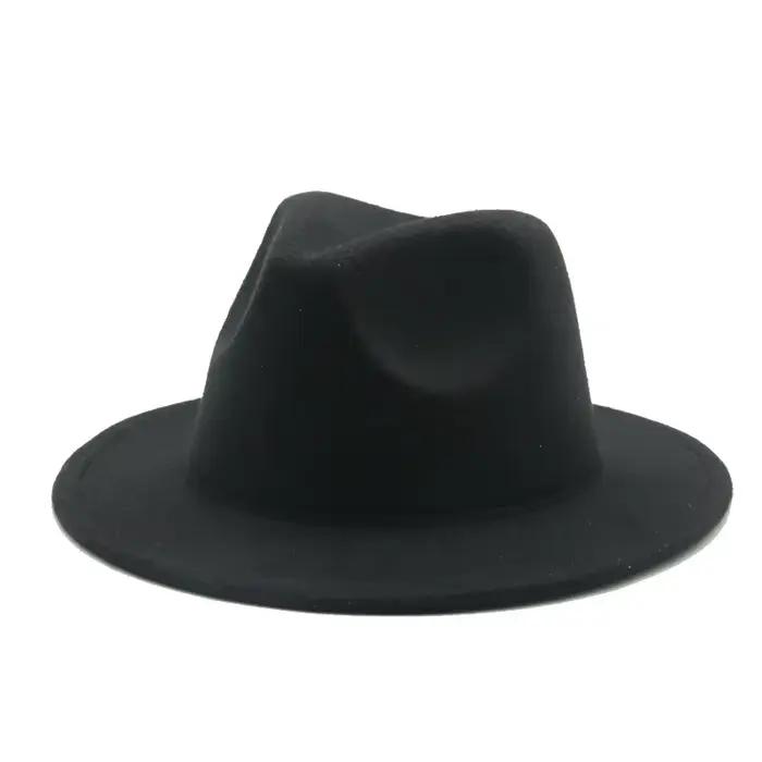 Enfants chapeau fille 52 cm petit enfant feutre blanc noir chapeau d'hiver tenue décontractée garçon