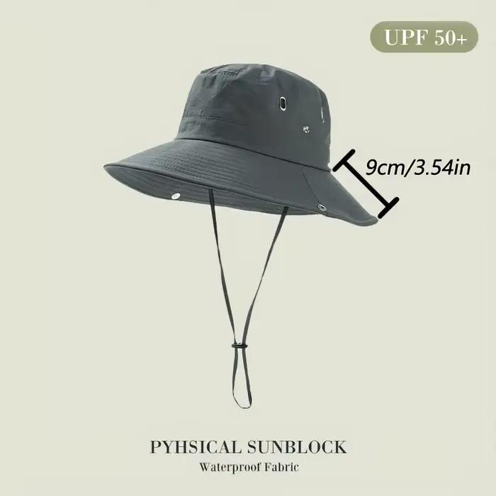 Chapeau de pêcheur imperméable pour l'extérieur, Protection solaire Anti UV, maille respirante, pour