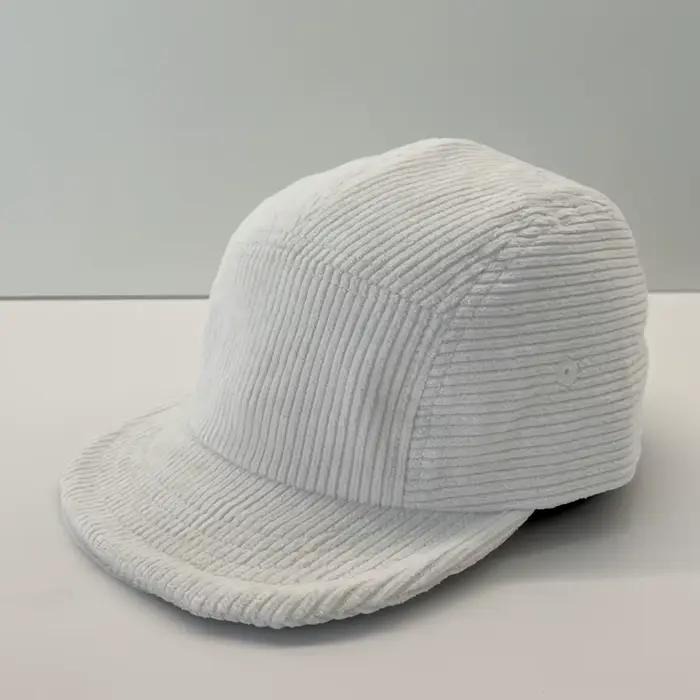 Casquette en velours côtelé à 5 panneaux pour hommes et femmes, casquette de Baseball en coton doux