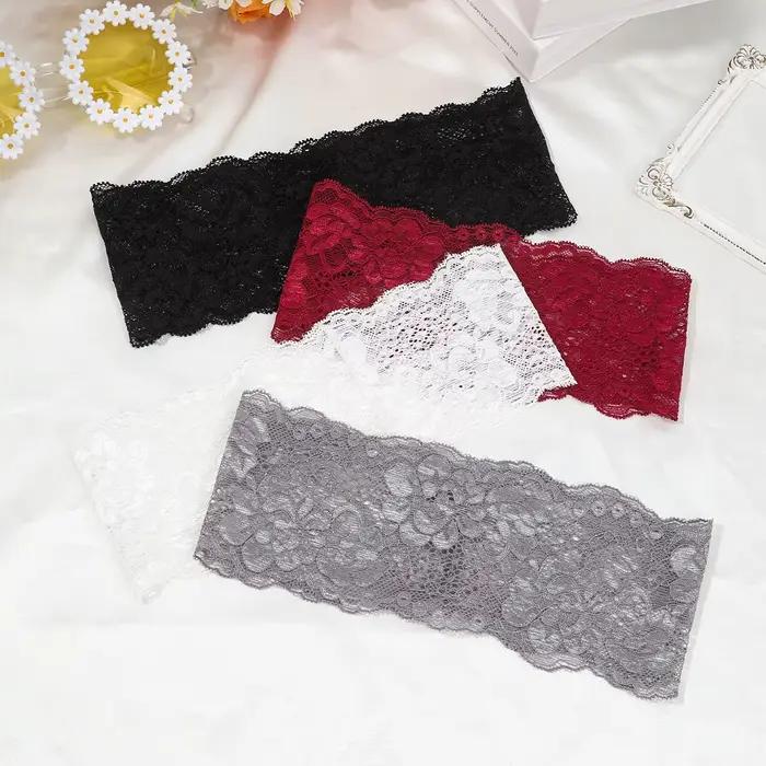 AWAYTR – bandeaux élastiques en dentelle de couleur unie, large nœud en tissu, accessoires pour chev