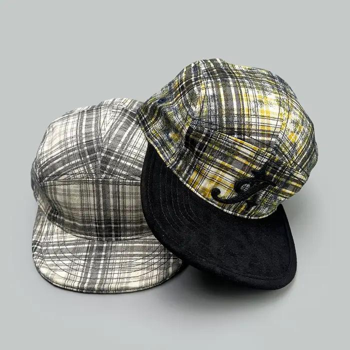 Casquettes de baseball rétro à carreaux et lettres, nouvelles, pour hommes et femmes, pare-soleil, v