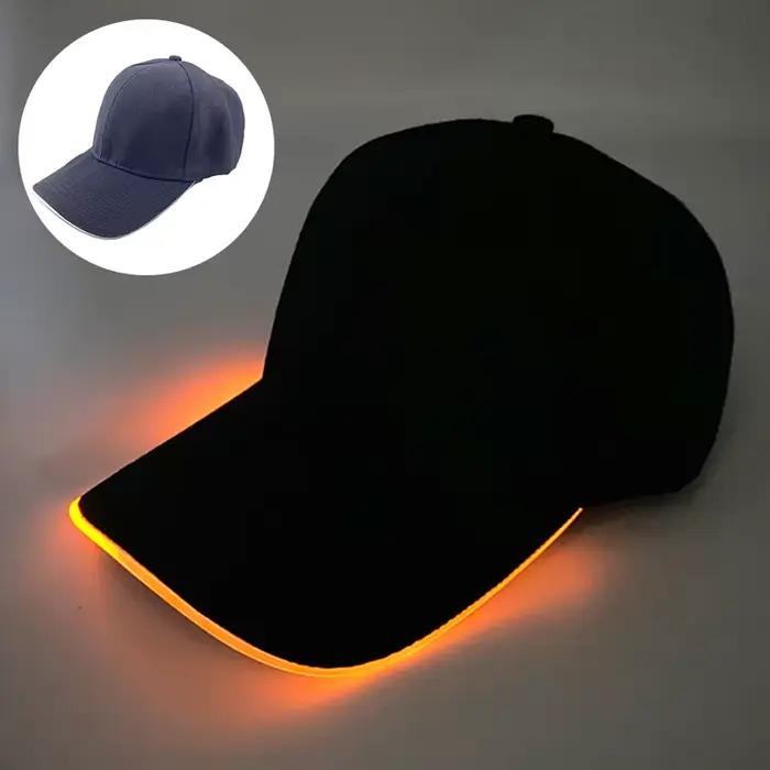 Casquette de baseball LED pour événements majeurs, course à pied, fêtes, discothèques, accessoires l