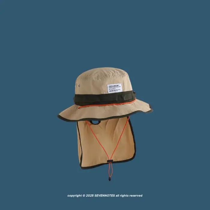 Été nouveau cou protecteur châle cordon seau chapeaux pour hommes et femmes en plein air Camping Pro