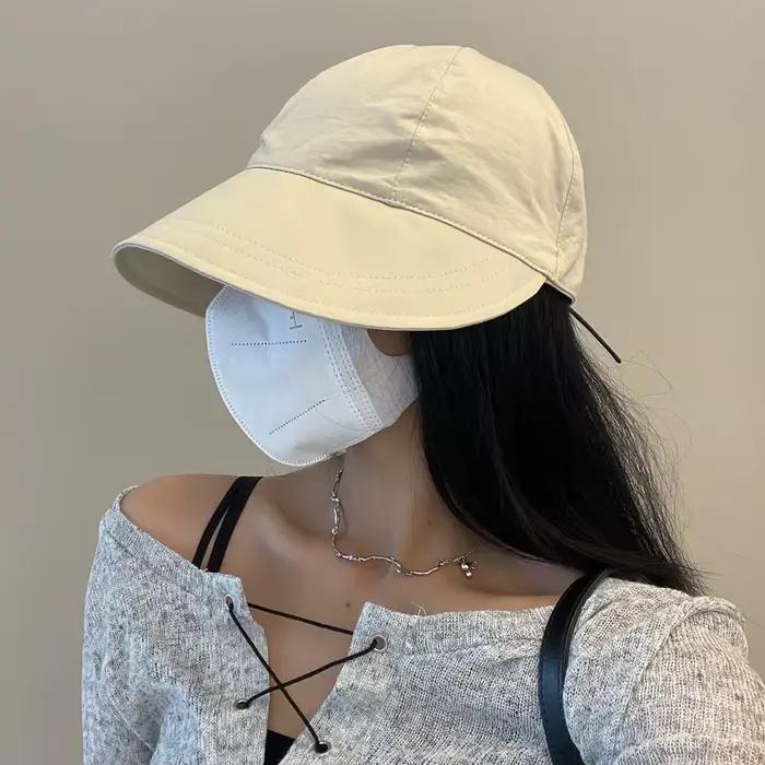 Chapeau de soleil pliable pour femme
