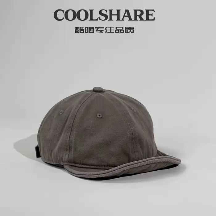 Casquette rétro à bord court pour hommes et femmes