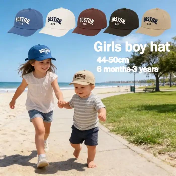 Casquettes pour enfants 44-50cm 6 mois-3 ans Printemps-Été Nouvelle collection Visière souple Casquette de papa pour