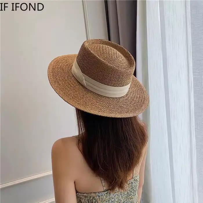 Chapeaux de paille respirants pour femmes