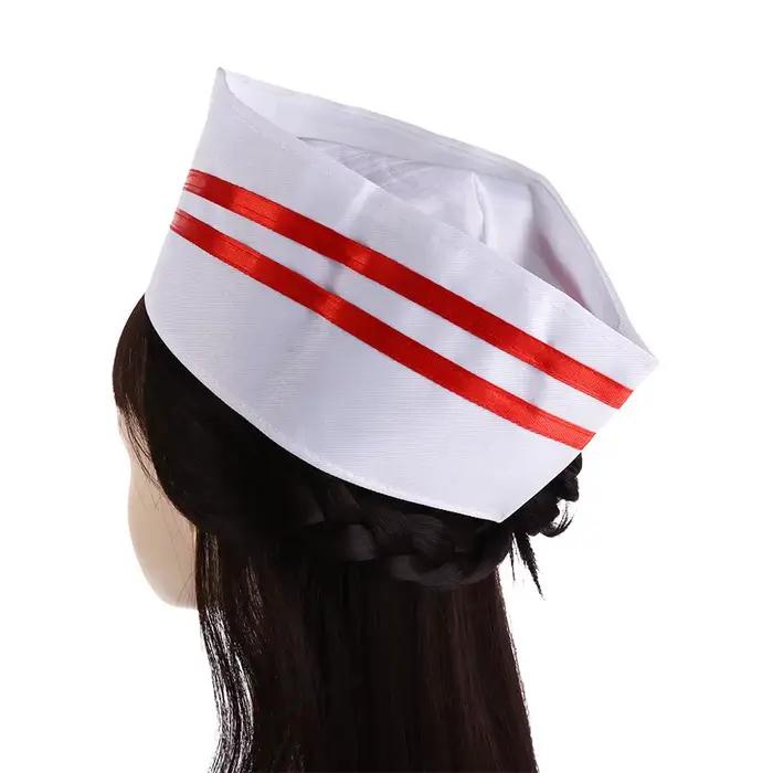 Casquette de cuisine en forme de bateau