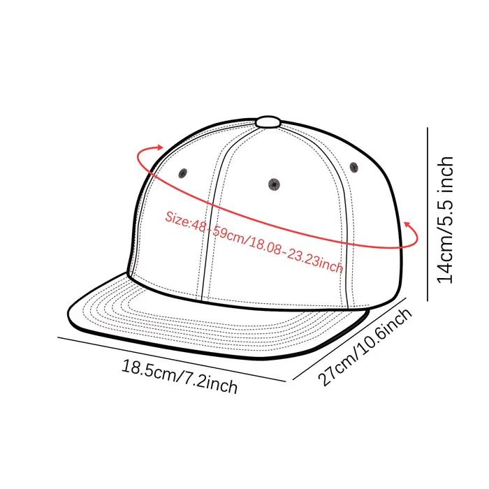 Casquette à visière plate Y2K 67