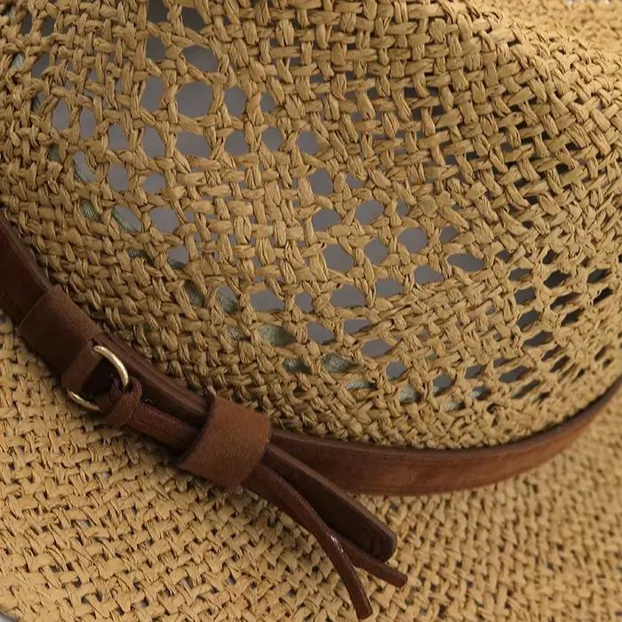Chapeau de paille en raphia pour hommes et femmes