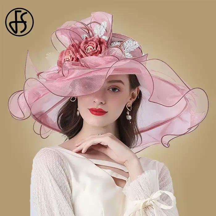 Chapeaux Fascinateurs à fleurs élastiques pour femmes