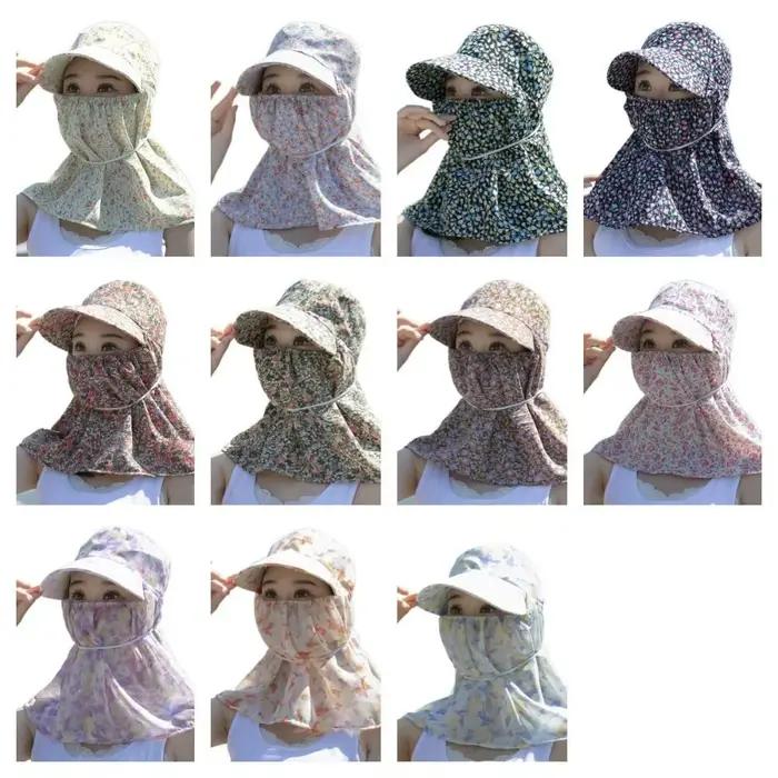 Chapeau de soleil pour femme avec protège-oreilles