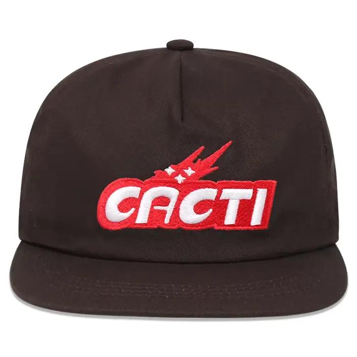 CACTI lettre tridimensionnelle capote casquette de baseball à bord plat