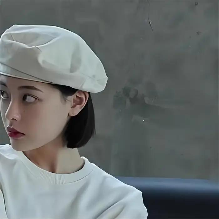 Béret Octogonal en Laine Version Coréenne