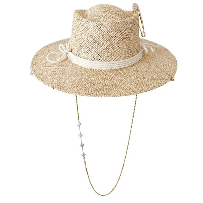 RAFFIA matériel chapeau de paille personnalisé sisal