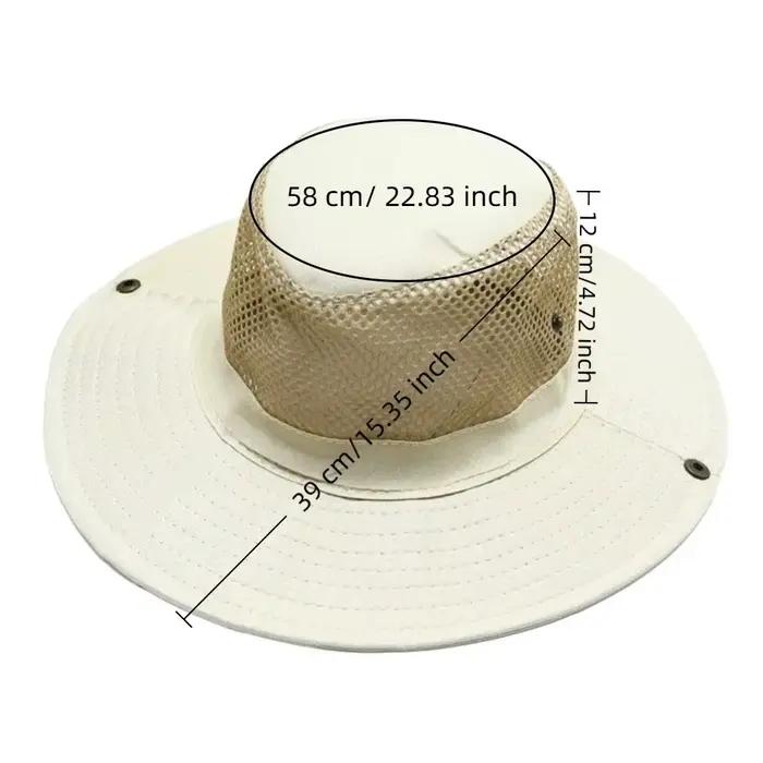 Chapeau de pêche à large bord en maille