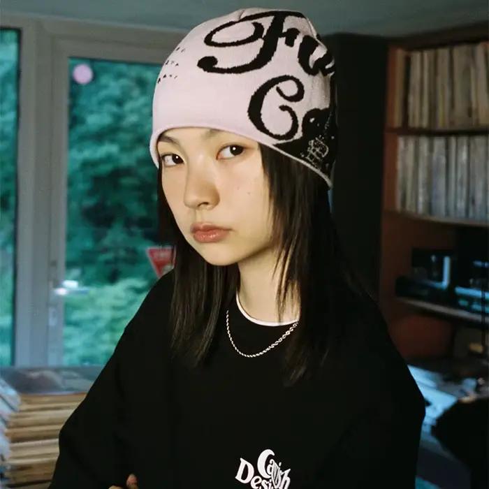 Bonnet YCOA Coréen Sport Tricot Hip Hop Vintage Gothique Kpop Y2k Mode Streetwear Casquette Accessoire Unisexe Occasions Spéciales