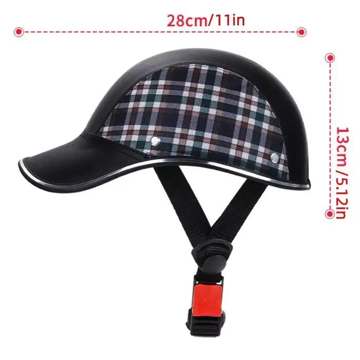 Casque de vélo de style casquette de baseball réglable pour hommes et femmes protection solaire et pluie haute qualité matériaux ABS pour sécurité et confort occassions spéciales et activités de plein air