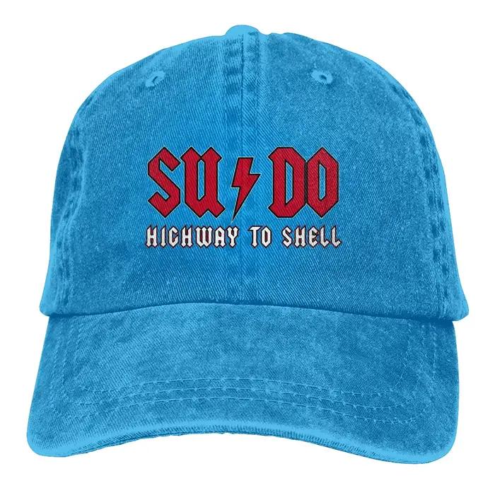 Casquette de baseball Highway to Shell casquette de baseball unisexe protection solaire motif imprimé style novelty matériau coton denim adaptable à quatre saisons pour homme et femme occaions extérieures