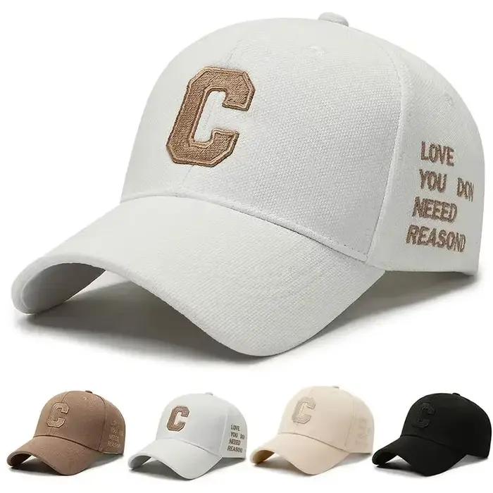 Casquette de baseball de luxe 2026 en or blanc pour hommes