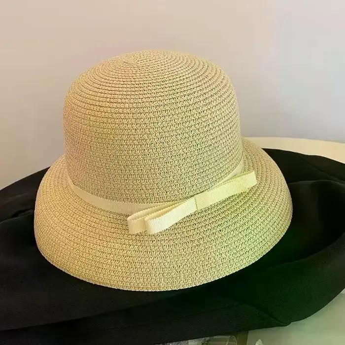 Chapeau de soleil élégant pour femme style Hepburn
