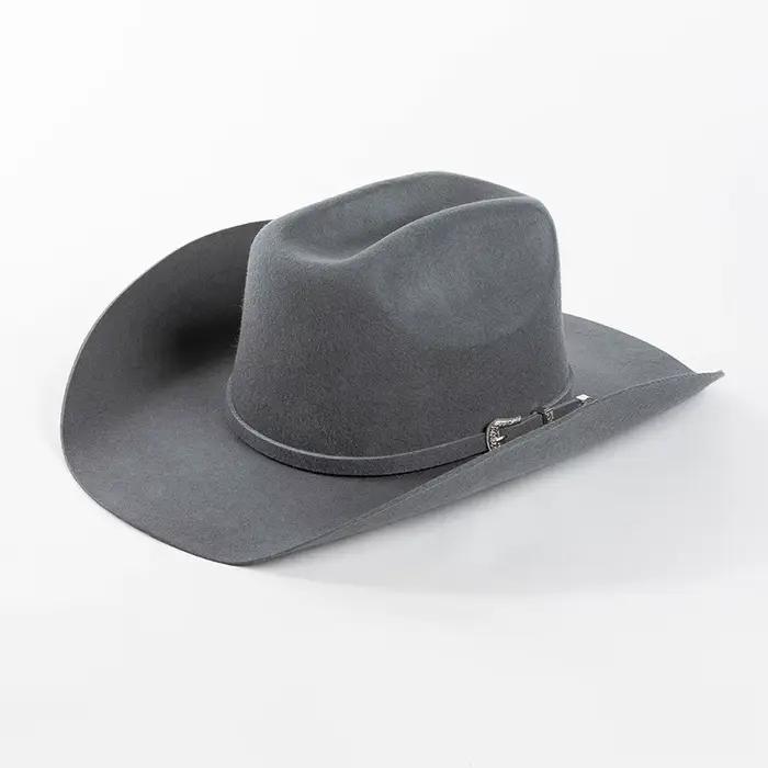 Chapeaux de Cowboy occidentaux à bord carré 100% laine