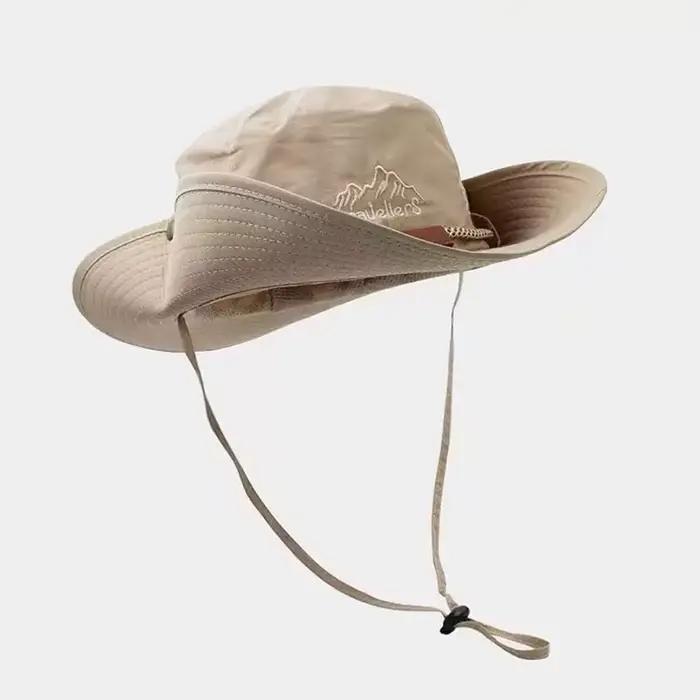 Chapeau de soleil d'extérieur kaki pour hommes