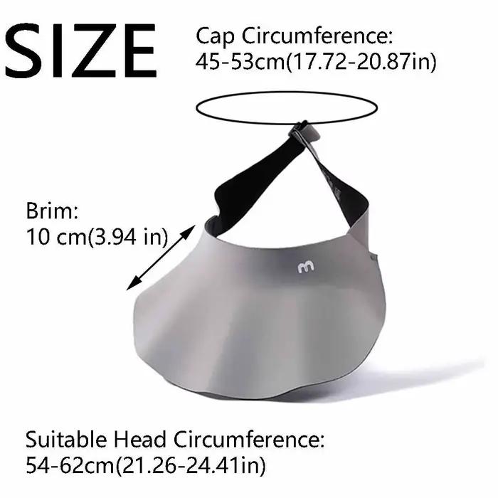 Chapeau de soleil pliable anti-UV à large bord avec protection solaire