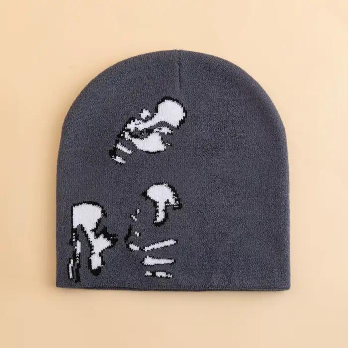 Chapeau tricoté imprimé à la mode pour femmes et hommes