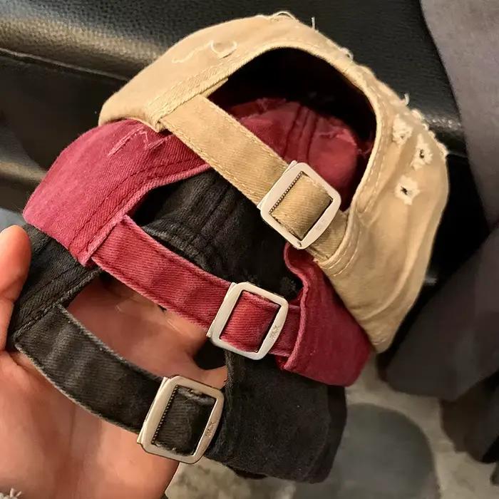 Casquette de baseball brodée de lettres rétro pour femmes