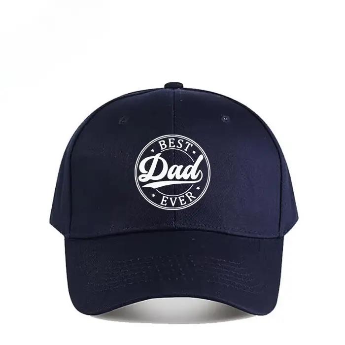 Casquette de baseball imprimée « Best Dad » pour couples