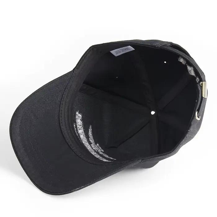 Casquette de baseball brodée homme haute couronne protection solaire réglable pour grandes têtes activités extérieures printemps automne