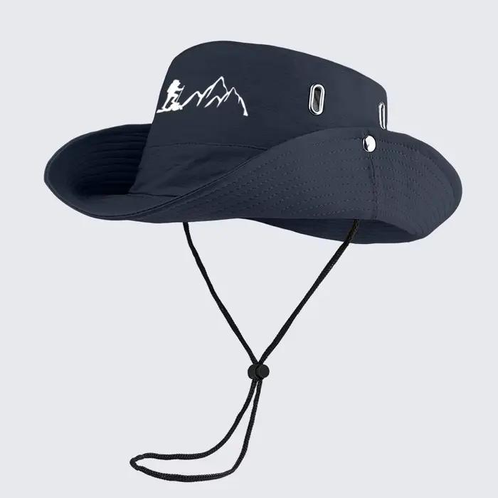 Chapeau de pêcheur Hiker and Mountain Polyester Large Bord Randonnée Camping Occasions Extérieures