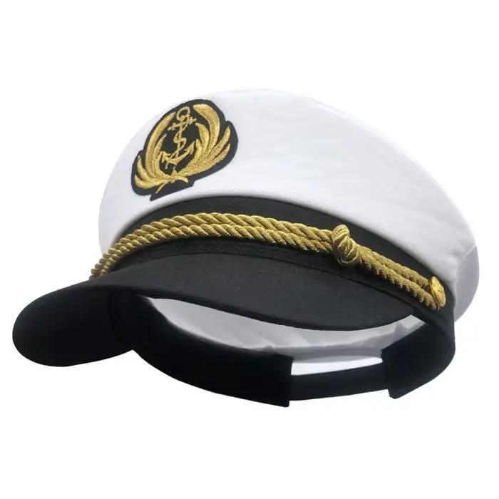 Chapeau de capitaine de yacht réglable pour hommes et femmes