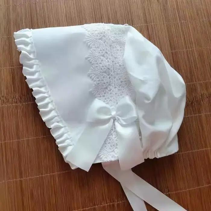 Bonnet en dentelle multicouche victorienne Vintage