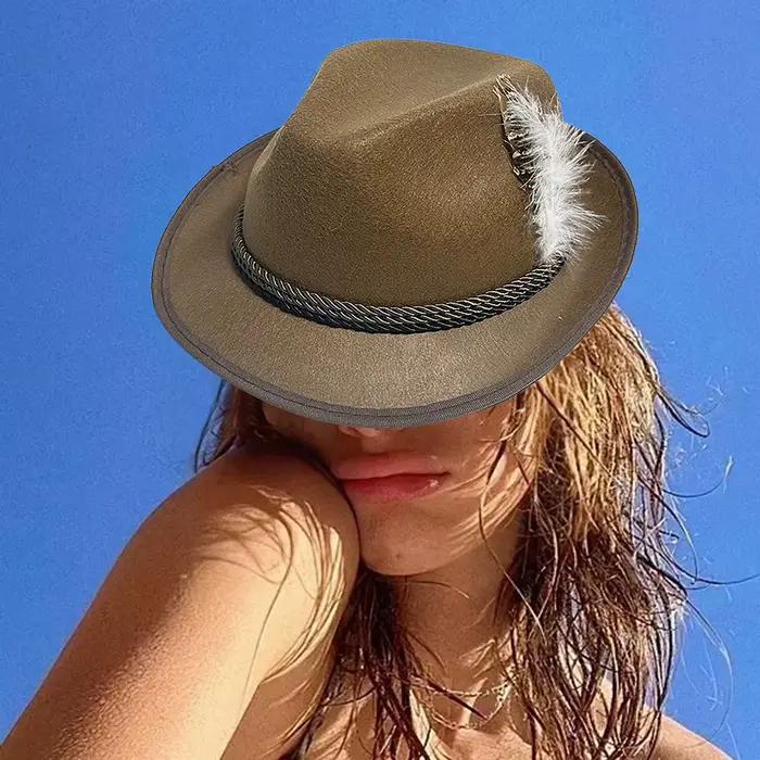 Chapeau de plumes pour hommes et femmes