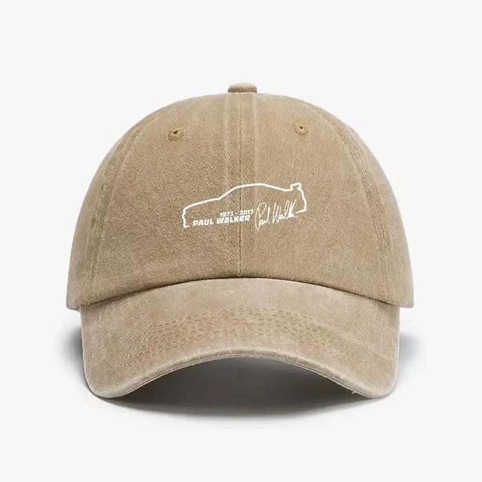Casquette de baseball imprimée Paul Walker Fast And Furious pour hommes
