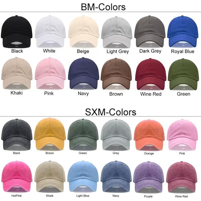 Casquette de baseball personnalisable avec logo brodé