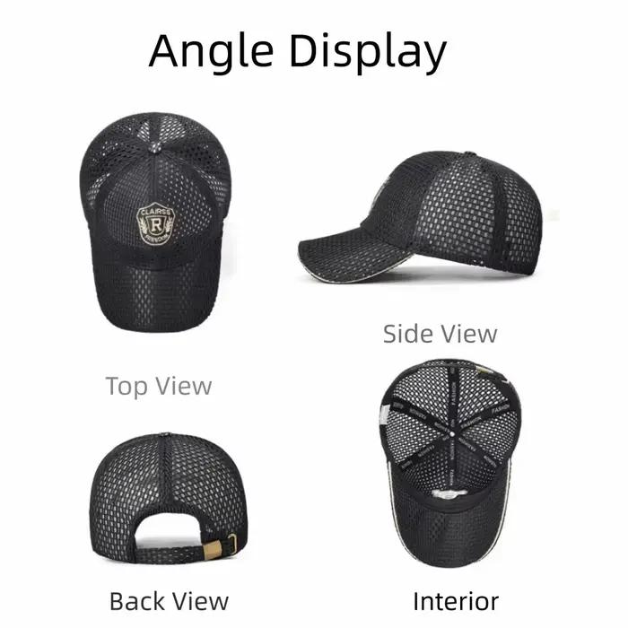 Casquette de baseball multicolore en maille respirante taille ajustable pour homme et femme décontracté style sportif polyvalent quatre saisons