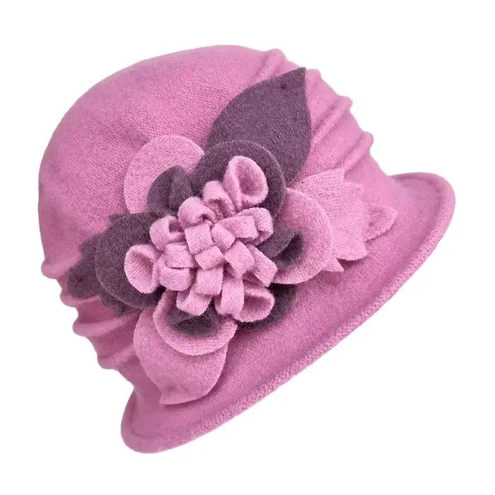 Chapeau de Cérémonie en Laine d'Agneau pour Femme